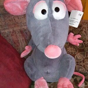 NWT Rare 20" Disney Ratatouille Remy Mouse Plush Six Flags